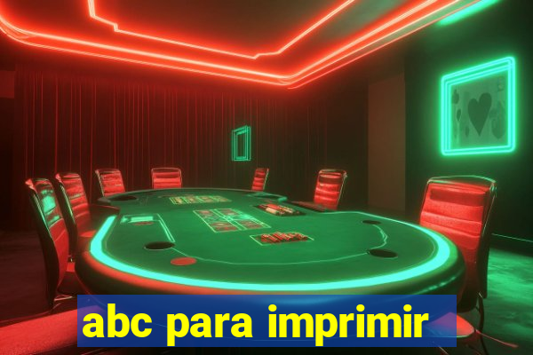 abc para imprimir